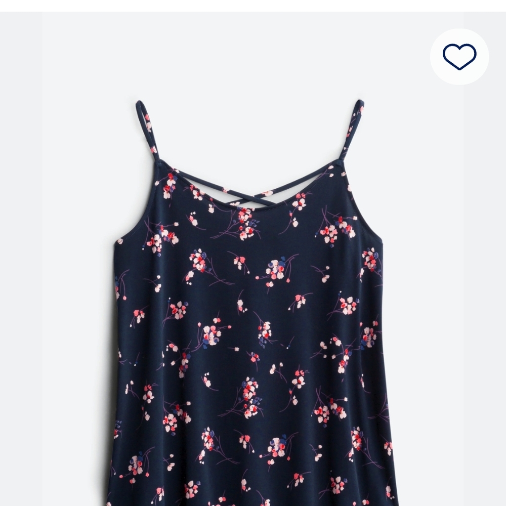 Floral Navy Spaghetti Strap Top